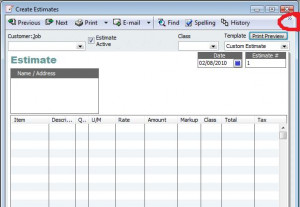 have quickbooks premier contractors 2009. can i create my