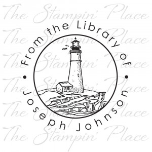 Custom Name Stamp: From the Library of Lighthouse PB-51