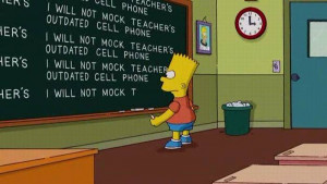 Simpsons Blackboard
