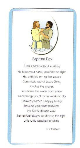 Amazon.com: LDS Mini Baptism Day Bookmark - Great for Scriptures ...