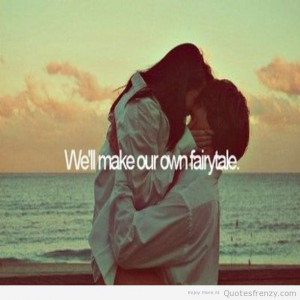 love cute sweet couple beach sunset fairytale true kiss kissing Quotes
