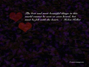 Love Quote on a wallpaper