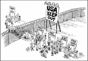 This political cartoon represents anti immigrant sentiment that exists ...