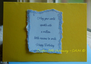 Card Making ~ Handmade Birthday Card