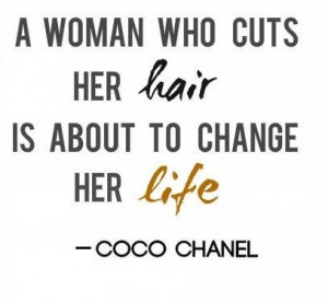 woman who cuts her hair