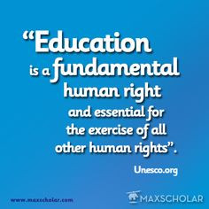 Education is a fundamental human right and essential for the exercise ...