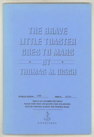 Rights Thomas Disch Novel The Brave Little Toaster