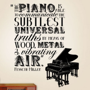 The Piano Is Able To Communicate