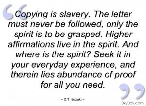 copying is slavery