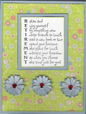 Retirement Card Ideas Retirement scrapbook quotes