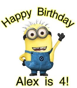 Details about Minions Despicable me personalized custom birthday boy ...
