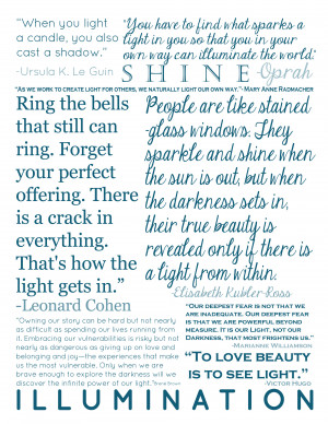 ... copy if this visual resonates with you: Light Quotes Printable