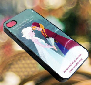 Disney Frozen anna and elsa Quote - iPhone 4/4s/5/5s/5c Case - Samsung ...