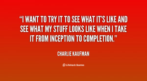 charlie kaufman quotes