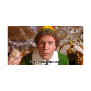 elf movie | Tumblr found on Polyvore: Is, Lying, Funnies Things ...