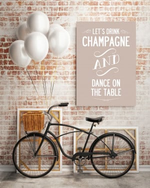 Quote and Champagne Image
