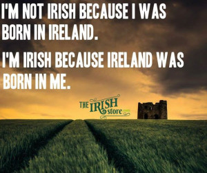 ... image of a castle illustrates a saying that captures Irish heritage