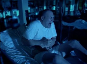 Being held down by a blanket and repeatedly getting hit with a towel ...