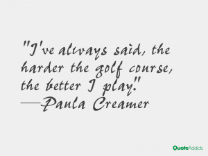 Paula Creamer Quotes