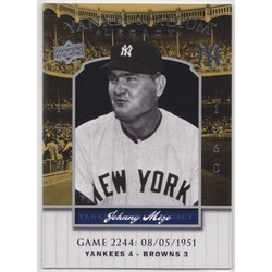 Johnny Mize New York Yankees 2244 Yankee Stadium Legacy