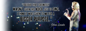 Facebook COVER] Demi Lovato -quote- by CrisCHndts