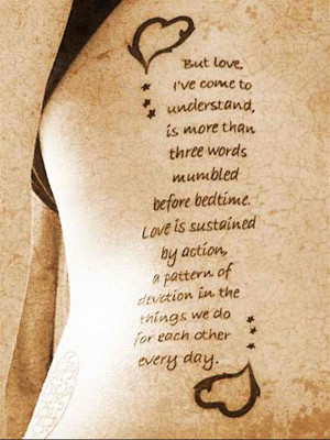 tattoo quotes but love i come to understand Meaningful Love Quotes ...