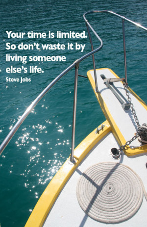 Don’t waste your life…”