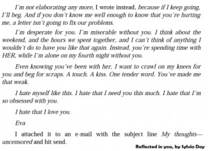 Eva’s email to Gideon…this email made me cry, Eva was so ...