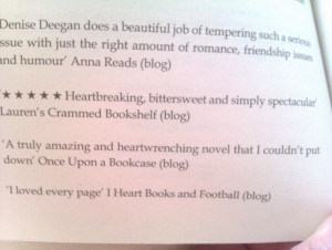 Quote taken from my review of And By the Way... by Denise Deegan from ...