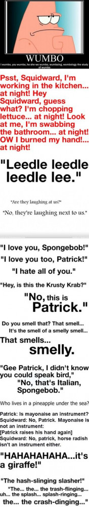 Hahaha, best spongebob quotes EVER!