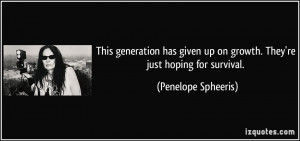 This generation has given up on growth. They're just hoping for ...