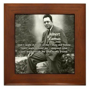 Albert Camus Philosophy Quote Framed Tile by CafePress by CafePress. $ ...