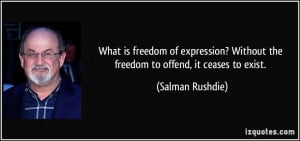 What is freedom of expression? Without the freedom to offend, it ...