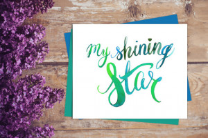 My Shining Star print, My Shining Star Quote Wall art, My Shining Star ...