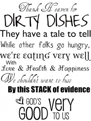 Wash Your Dishes Poem I think i need this in my