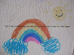 Rainbow cute quotes about love