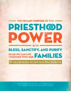 priesthood power card More