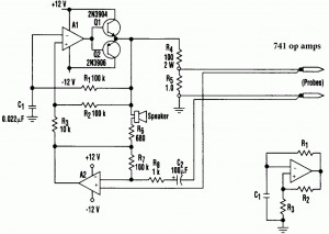 short circuit sound effect using 2N3904, 2N3906