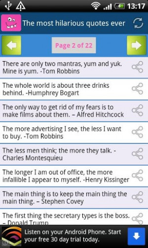View bigger - The most hilarious quotes ever for Android screenshot