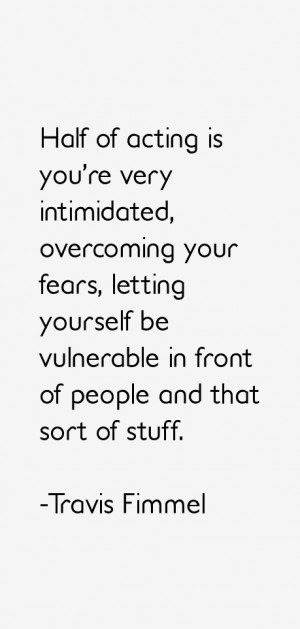 way more attracted to character stuff and darker roles. It's just ...