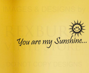 ... -Sticker-Quote-Vinyl-Art-Letter-You-Are-My-Sunshine-Babys-Nursery-K40