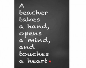 Gift for Teachers, Teachers Gift, C halkboard Print, Teacher Quotes ...