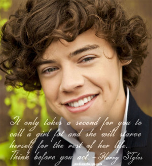 Harry Styles Quotes About Fat Girls