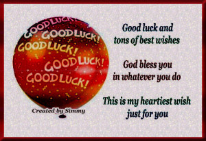 Send your good luck and best wishes to your loved ones with this cute ...