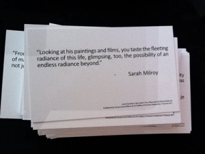 Photo: Quotes about the exhibition from people who have contributed.