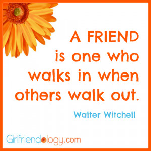Girlfriendology a friend is one, friendship quote