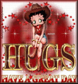 Hugs Betty Boop Cowgirl Tag Code: