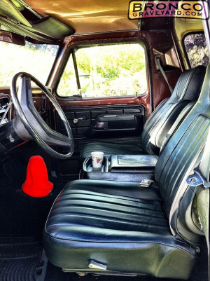 79 Ford Bronco interior in blackFord Bronco
