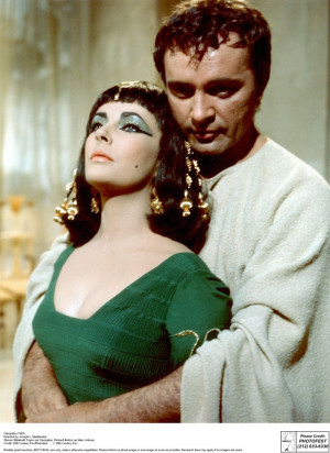 Taylor (as Cleopatra), Richard Burton (as Marc Antony) in Cleopatra ...