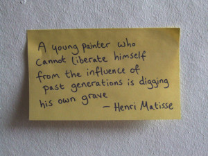 Post-it Quotes: Henri Matisse